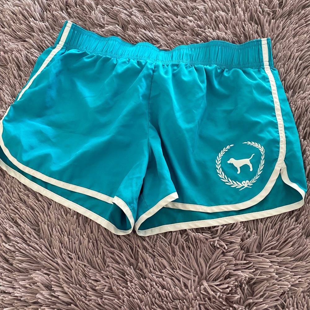 PINK Victoria's Secret Teal Athletic Shorts